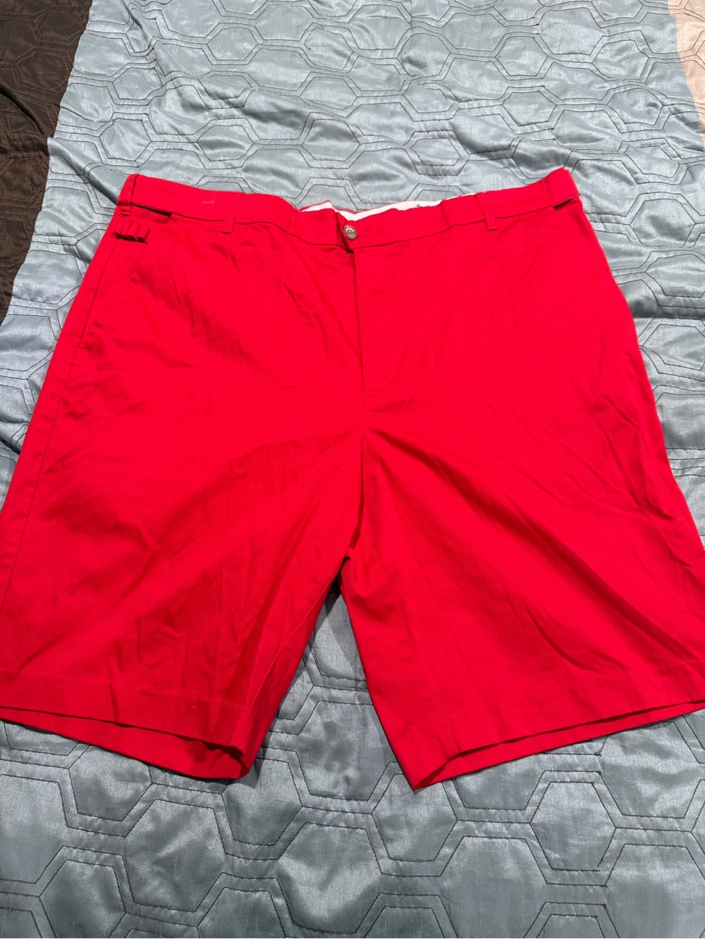 Royal and Awesome Men`s Golf Shorts Bright Red Golf Shorts Waist 44